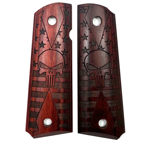 1911-Grip-Rosewood-DD-Skull