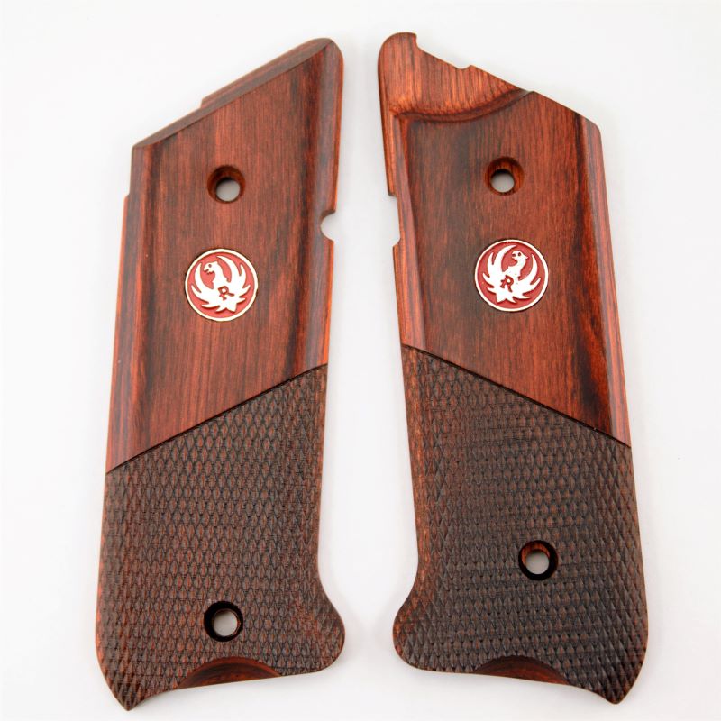 Ruger MKIV Cocobola Laminate Half Checkered Grip - 097